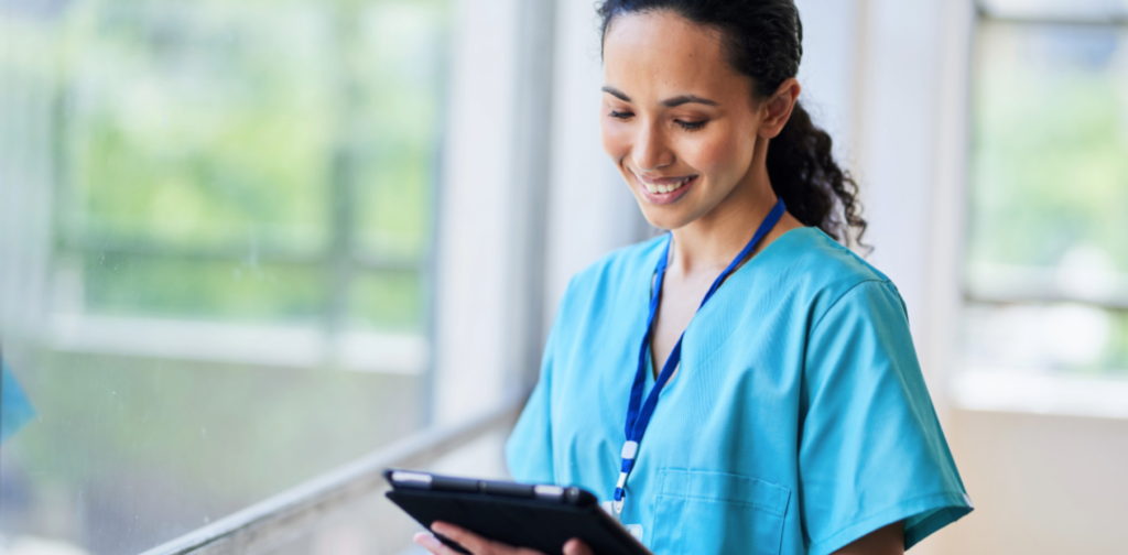 Nurse Practitioner using EMR System